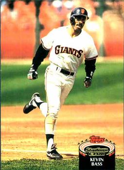 #6 Kevin Bass - San Francisco Giants - 1992 Stadium Club Baseball