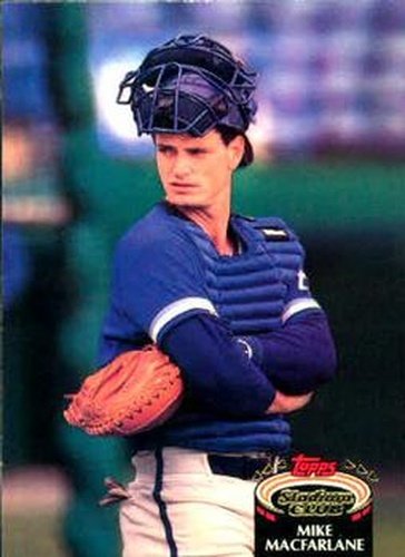 #74 Mike Macfarlane - Kansas City Royals - 1992 Stadium Club Baseball