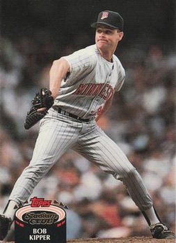 #752 Bob Kipper - Minnesota Twins - 1992 Stadium Club Baseball