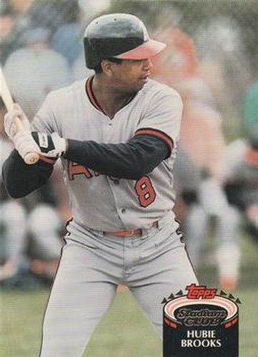 #754 Hubie Brooks - California Angels - 1992 Stadium Club Baseball