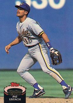 #757 Pat Listach - Milwaukee Brewers - 1992 Stadium Club Baseball