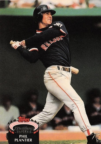 #760 Phil Plantier - Boston Red Sox - 1992 Stadium Club Baseball