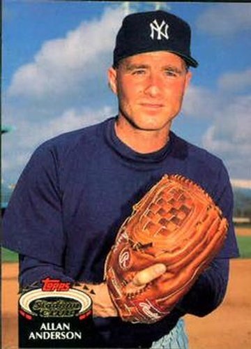 #767 Allan Anderson - New York Yankees - 1992 Stadium Club Baseball