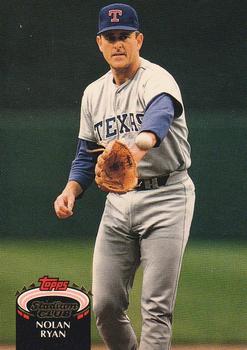 #770 Nolan Ryan - Texas Rangers - 1992 Stadium Club Baseball