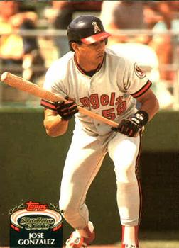 #774 Jose Gonzalez - California Angels - 1992 Stadium Club Baseball