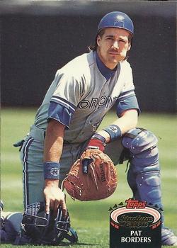 #77 Pat Borders - Toronto Blue Jays - 1992 Stadium Club Baseball