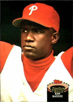 #788 Kim Batiste - Philadelphia Phillies - 1992 Stadium Club Baseball