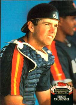 #790 Eddie Taubensee - Houston Astros - 1992 Stadium Club Baseball