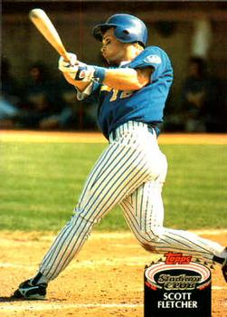 #792 Scott Fletcher - Milwaukee Brewers - 1992 Stadium Club Baseball