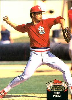#798 Mike Perez - St. Louis Cardinals - 1992 Stadium Club Baseball
