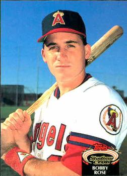 #79 Bobby Rose - California Angels - 1992 Stadium Club Baseball