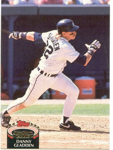 #801 Danny Gladden - Detroit Tigers - 1992 Stadium Club Baseball