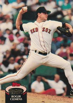 #80 Roger Clemens - Boston Red Sox - 1992 Stadium Club Baseball