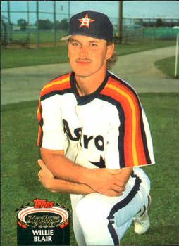 #813 Willie Blair - Houston Astros - 1992 Stadium Club Baseball