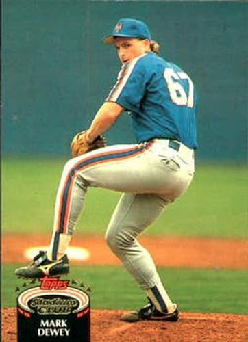 #817 Mark Dewey - New York Mets - 1992 Stadium Club Baseball