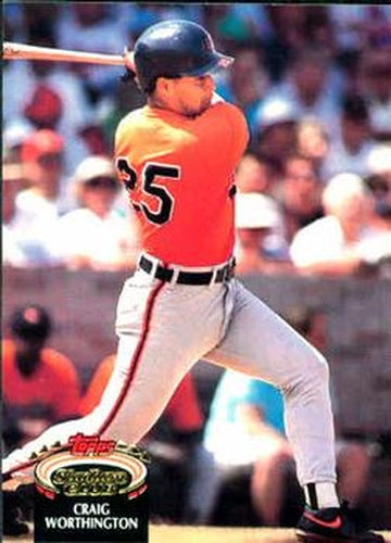 #81 Craig Worthington - Baltimore Orioles - 1992 Stadium Club Baseball