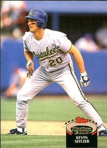 #820 Kevin Seitzer - Milwaukee Brewers - 1992 Stadium Club Baseball