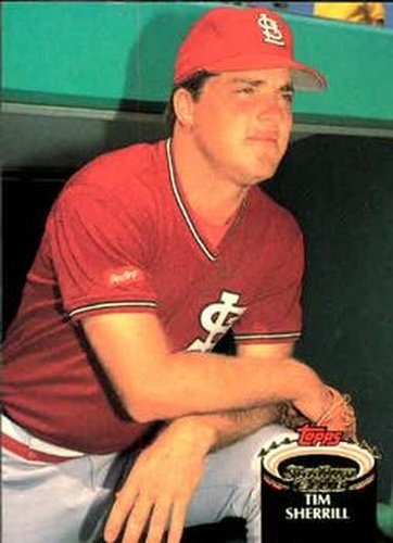 #822 Tim Sherrill - St. Louis Cardinals - 1992 Stadium Club Baseball