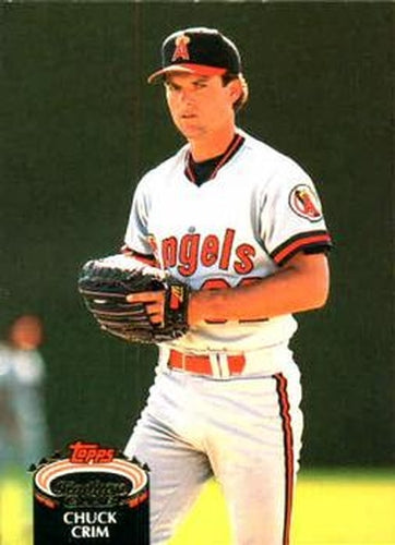 #823 Chuck Crim - California Angels - 1992 Stadium Club Baseball