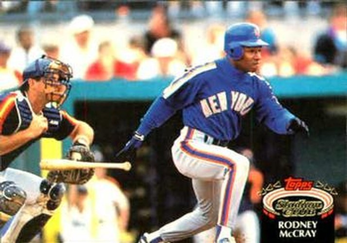 #829 Rodney McCray - New York Mets - 1992 Stadium Club Baseball