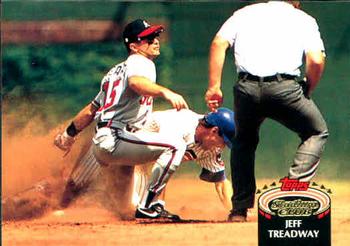 #82 Jeff Treadway - Atlanta Braves - 1992 Stadium Club Baseball