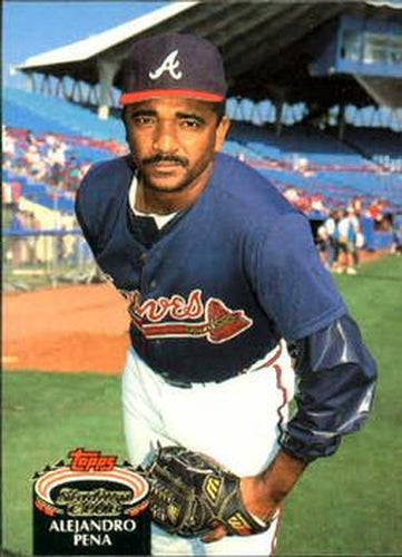 #833 Alejandro Pena - Atlanta Braves - 1992 Stadium Club Baseball