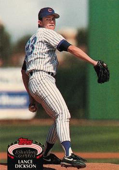 #836 Lance Dickson - Chicago Cubs - 1992 Stadium Club Baseball