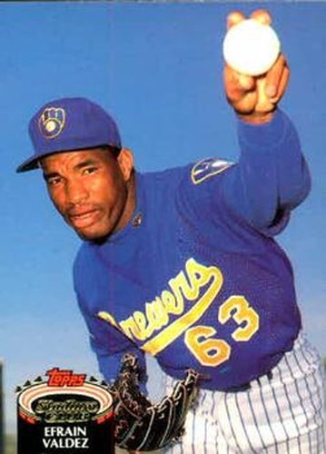 #838 Efrain Valdez - Milwaukee Brewers - 1992 Stadium Club Baseball