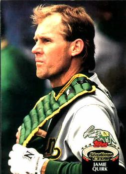 #83 Jamie Quirk - Oakland Athletics - 1992 Stadium Club Baseball