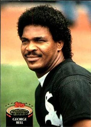 #840 George Bell - Chicago White Sox - 1992 Stadium Club Baseball