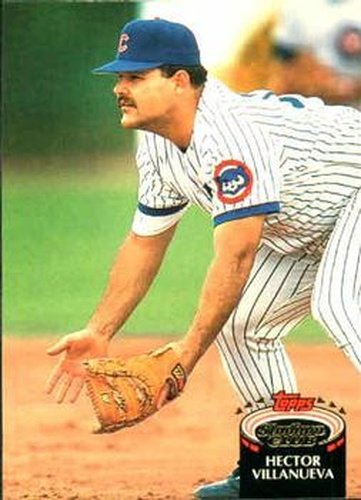 #858 Hector Villanueva - Chicago Cubs - 1992 Stadium Club Baseball