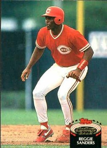#865 Reggie Sanders - Cincinnati Reds - 1992 Stadium Club Baseball