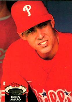 #870 Ruben Amaro - Philadelphia Phillies - 1992 Stadium Club Baseball