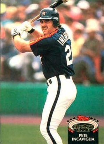 #874 Pete Incaviglia - Houston Astros - 1992 Stadium Club Baseball