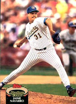 #87 Jaime Navarro - Milwaukee Brewers - 1992 Stadium Club Baseball