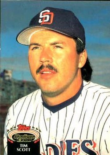 #881 Tim Scott - San Diego Padres - 1992 Stadium Club Baseball