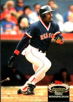#883 Herm Winningham - Boston Red Sox - 1992 Stadium Club Baseball