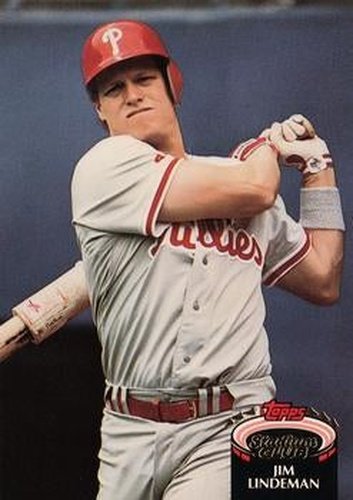 #893 Jim Lindeman - Philadelphia Phillies - 1992 Stadium Club Baseball