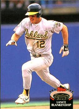 #897 Lance Blankenship - Oakland Athletics - 1992 Stadium Club Baseball