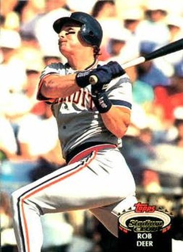 #92 Rob Deer - Detroit Tigers - 1992 Stadium Club Baseball