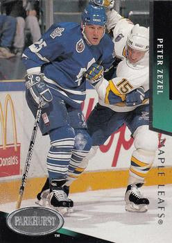 #206 Peter Zezel - Toronto Maple Leafs - 1993-94 Parkhurst Hockey