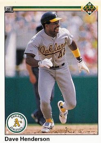 #206 Dave Henderson - Oakland Athletics - 1990 Upper Deck Baseball