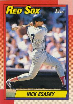 #206 Nick Esasky - Boston Red Sox - 1990 Topps Baseball