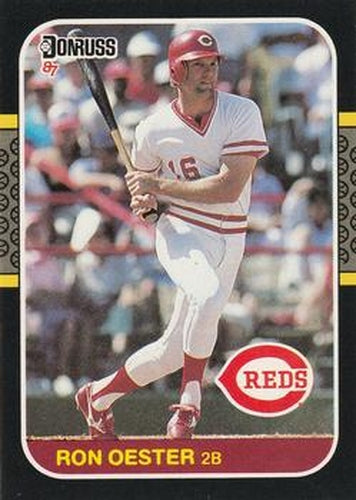 #206 Ron Oester - Cincinnati Reds - 1987 Donruss Baseball