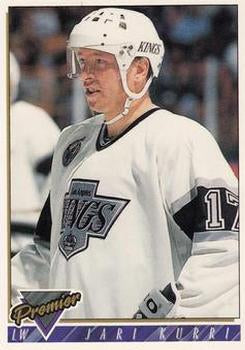 #206 Jari Kurri - Los Angeles Kings - 1993-94 Topps Premier Hockey