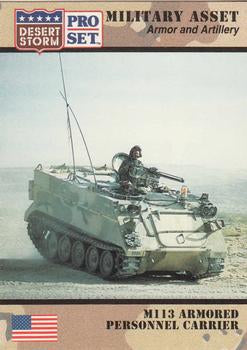 #206 M113 Armored Personnel Carrier - 1991 Pro Set Desert Storm