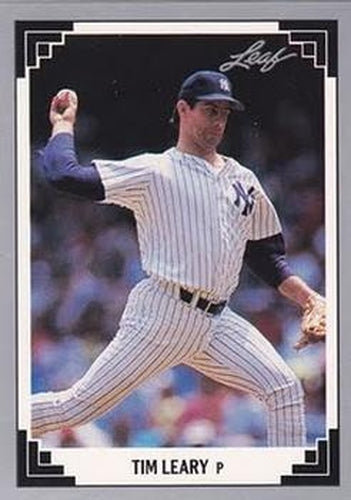 #206 Tim Leary - New York Yankees - 1991 Leaf Baseball