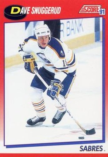 #206 Dave Snuggerud - Buffalo Sabres - 1991-92 Score Canadian Bilingual Hockey