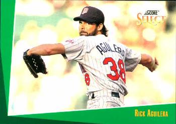 #206 Rick Aguilera - Minnesota Twins - 1993 Select Baseball