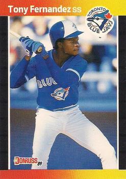 #206 Tony Fernandez - Toronto Blue Jays - 1989 Donruss Baseball